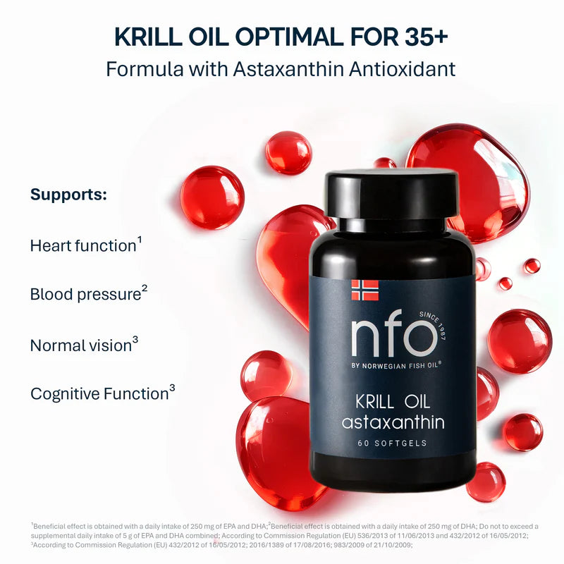 Omega-3 Krill Oil with Astaxanthin - 60 Capsules