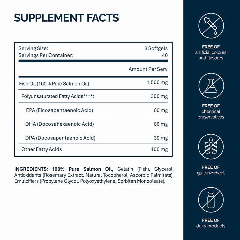 Omega 3-6-9 Salmon Oil - 120 Capsules