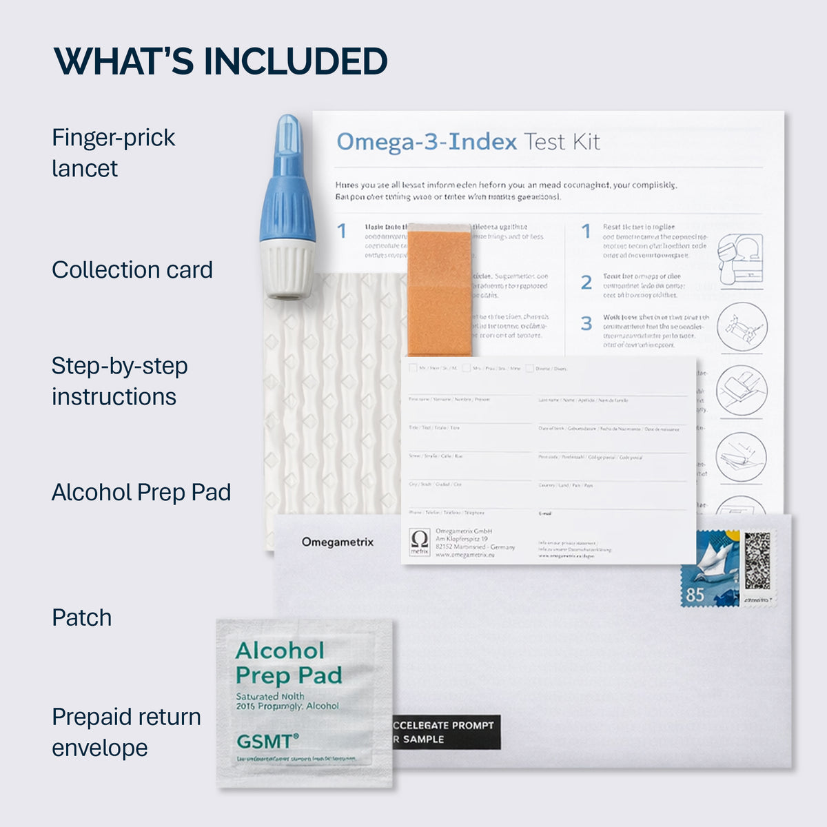 Omega Test Filter Omega-3 Index Test Home Kit